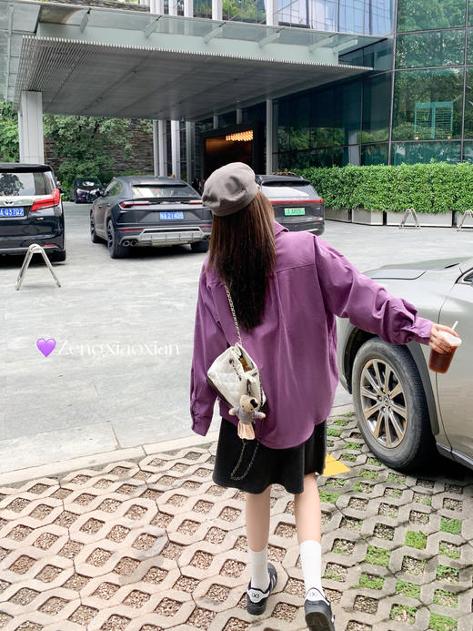 <曾小咸推荐>2.28现货秒杀 ！微信超特价！宽松翻领长袖衬衫 日常169.99 立减90 秒杀79.99！ 商品图11