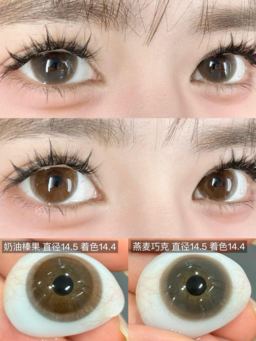 【大直径日抛】Sheepcon-奶油榛果/燕麦巧克-总直径14.5mm【日抛 0-1000度 不含525/575】 商品图0