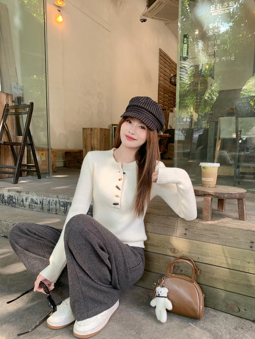 <曾小咸推荐>2.28现货秒杀！微信超特价！高级感修身针织衫 日常169.99 立减80 秒杀89.99！ 商品图12