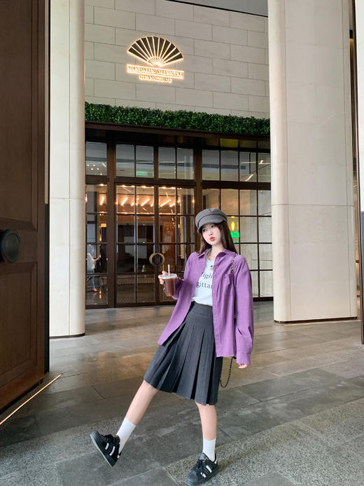 <曾小咸推荐>2.28现货秒杀 ！微信超特价！宽松翻领长袖衬衫 日常169.99 立减90 秒杀79.99！ 商品图6