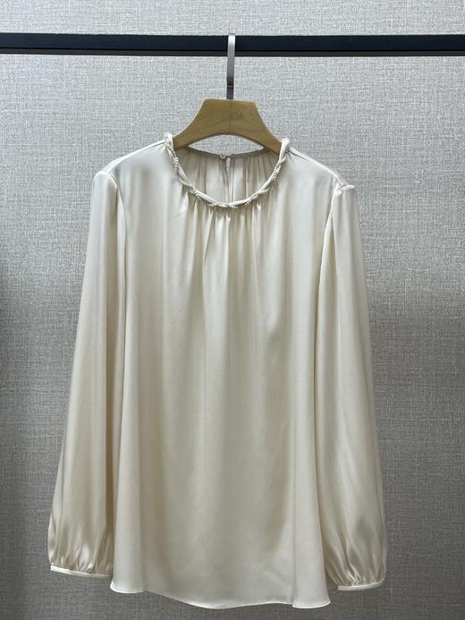 设计师珍珠领衬衣 商品图0