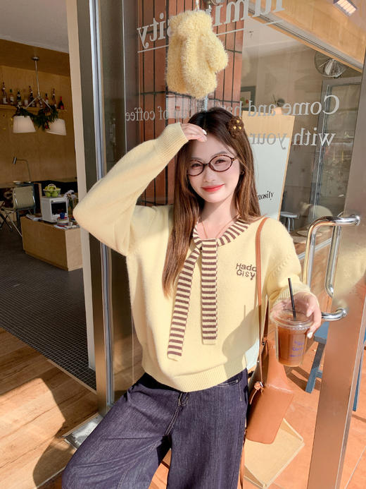 <曾小咸推荐>3.1现货秒杀！微信超特价！韩系学院风假两件毛衣 日常189.99 立减80 秒杀89.99！ 商品图12