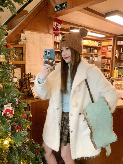 <曾小咸推荐>3.1现货秒杀！微信超特价！韩系保暖连帽毛毛外套 日常389.99 立减220 秒杀169.99！ 商品图10