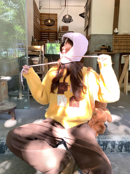 <曾小咸推荐>2.28现货秒杀！微信超特价！韩系黄色仿水貂毛毛衣 日常219.99 立减120 秒杀99.99！ 商品图10