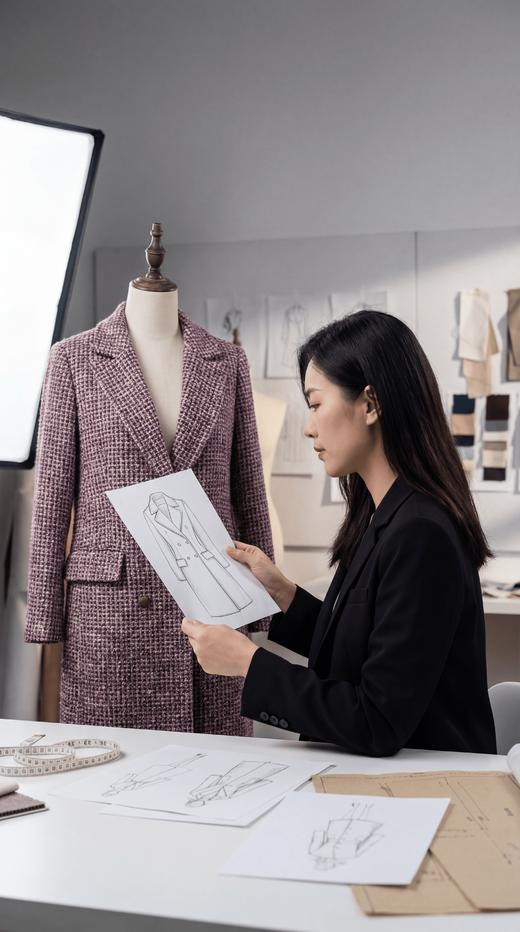 圆领重工钉珠四包小香外套 商品图2