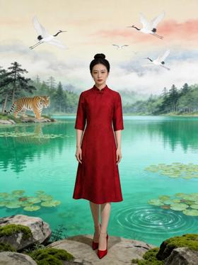 水调歌头·盟鸥.林间虎豹 -- 胭脂色连衣裙