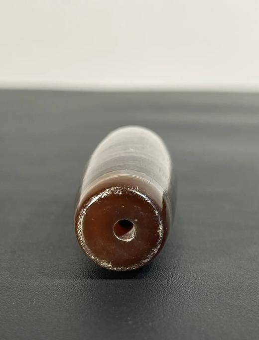 糖褐色底细白线缠丝玛瑙大勒子，顺丰包邮 商品图8