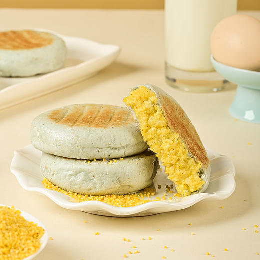 青稞黄米饼/紫米高粱饼|10分钟快手健康早餐，软糯可口，满满谷物香气 商品图1