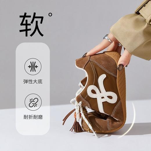 【内增高4.5cm】ZHR蓝色德训鞋女厚底复古赛车鞋2026春季休闲鞋女 商品图8