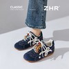 【内增高4.5cm】ZHR蓝色德训鞋女厚底复古赛车鞋2026春季休闲鞋女 商品缩略图5