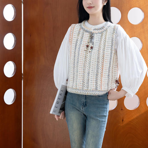 苏苏姐家随野背心手工DIY编织钩针衣服毛线团上衣材料包 商品图1