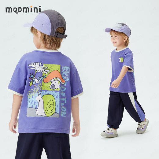 【10A抑菌】【90-140】【MQDmini】男童夏季短袖T恤凉感透气 商品图7