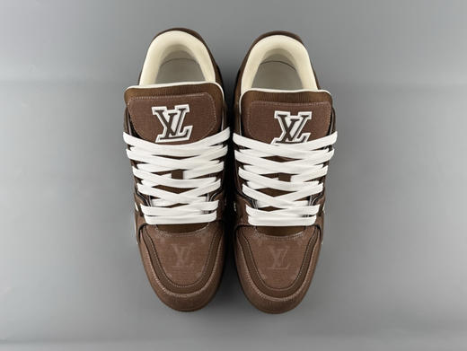春季特惠💰720 LV 纯原版本 # 驴牌 Trainer 浅棕色牛仔压花 商品图7