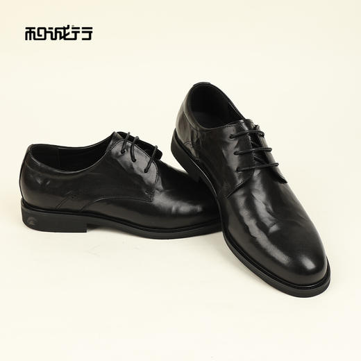 和诚行2026春季新款流行尖头商务正装皮鞋增高男式商务鞋0930269 商品图2