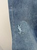 YSL 26年早春系列 *新款刺绣字母烫钻牛仔直筒裤 商品缩略图6