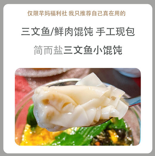 简而盐鲜肉/三文鱼馄饨组合装 商品图0