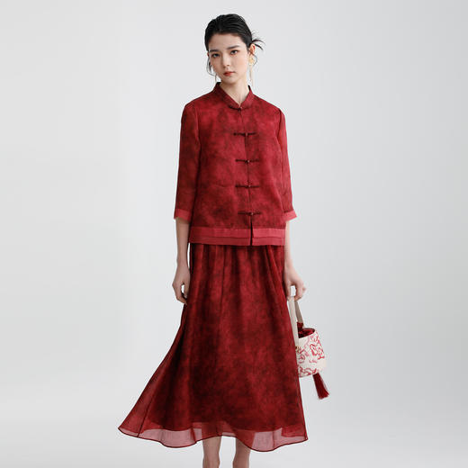 戴布拉芬丝绸上衣L29B156 商品图3