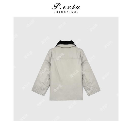 A008潘依绣丁丁宠粉90白鸭绒 百搭时尚可拆卸毛领羽绒服 Q2348 商品图1