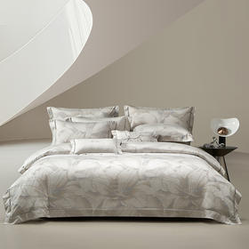 梦洁MENDALE 100S长绒棉色织提花四件套：寻梦花园1010103550