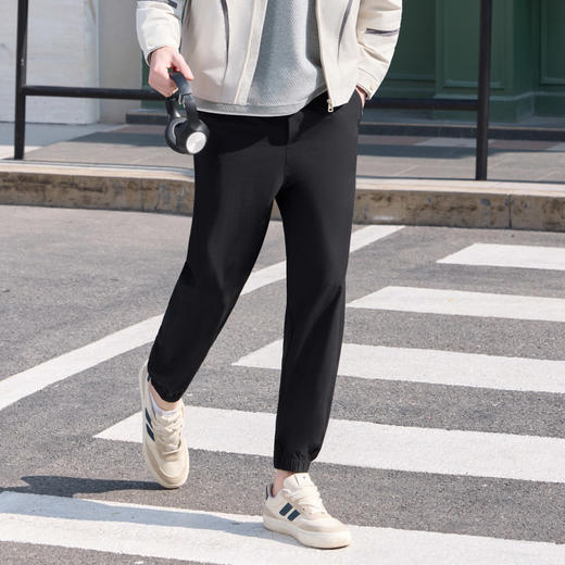 半身缘男裤 春季日常通勤百搭速干休闲裤261301U10330252 商品图3