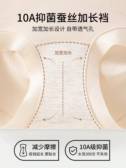 松植屋华夫格绷带轻塑收腹内裤交叉绷带收腹 | 10A抑菌蚕丝裆 | 不夹臀不卡裆 商品图2