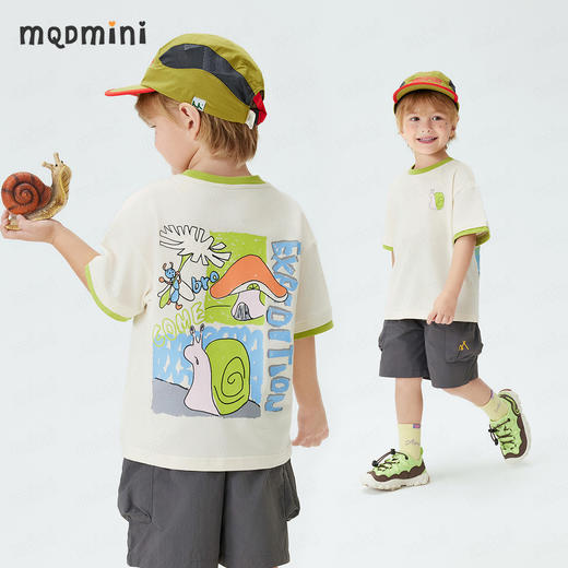 【10A抑菌】【90-140】【MQDmini】男童夏季短袖T恤凉感透气 商品图0
