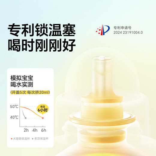 皇宠婴幼儿大眼萌保温杯儿童宝宝水杯4个月1岁以上鸭嘴吸管学饮杯；官网特供 商品图3