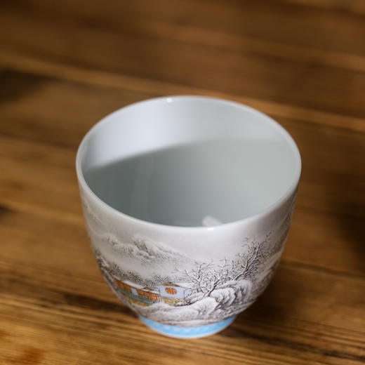 一儒堂 珐琅料边雪景铃铛杯 商品图1