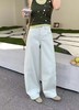 F022722日系工装牛仔裤女春季显瘦宽松阔腿裤微弯刀休闲裤 商品缩略图8