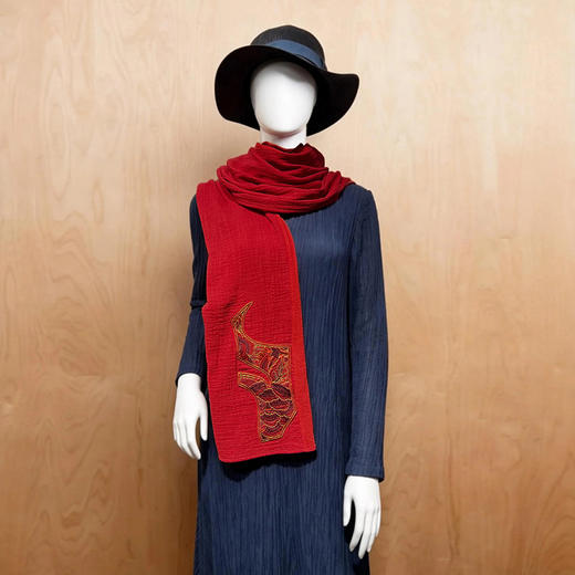 丹霞照花绣花民族风围巾 | 现货加急发 商品图2