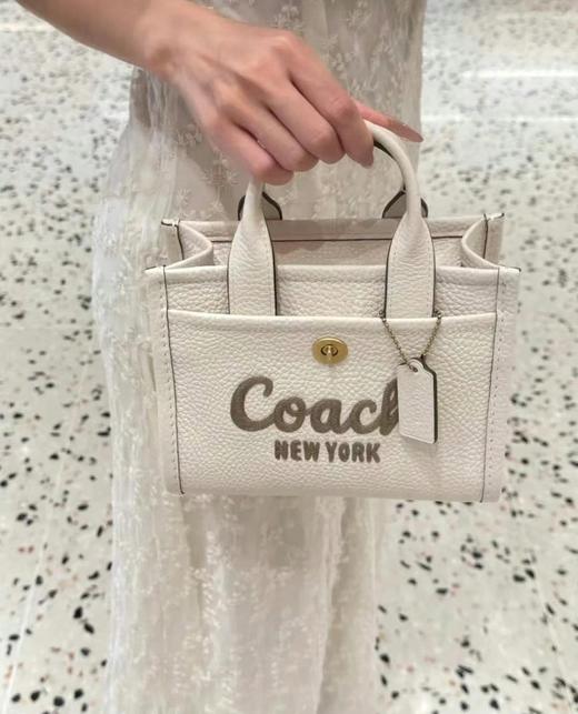 到手价1880元 Coach专柜，最新款Cargo托特超级好价 纯皮材质 尺寸: 20*15*11cm  美国代购，无中文标签，介意慎拍 商品图4