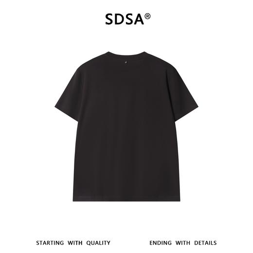 SDSA男装2026新款纯色短袖T恤日常通勤休闲百搭男女同款基础款 商品图4