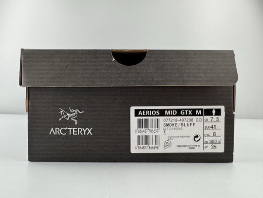 春季特惠💰490 Arcteryx 始祖鸟 Aerios FL 2 Mid Gtx 涤纶TPU 覆盖防水 耐磨防水透气包裹性支撑 中帮 徒步鞋 商品图8