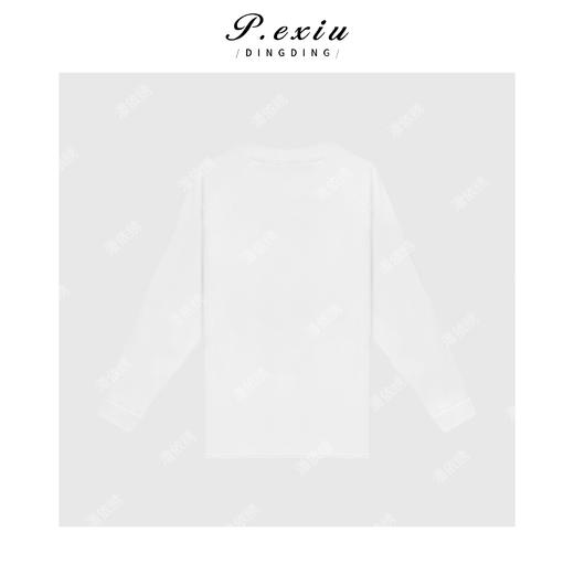 04-6潘依绣丁丁宠粉100%棉ins风头像印花休闲百搭长袖T恤 G9049 商品图2