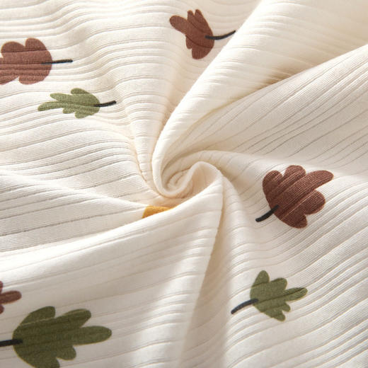 婴儿套装儿童春秋打底秋衣秋裤男女宝宝纯棉家居服印花提花两件套 商品图3