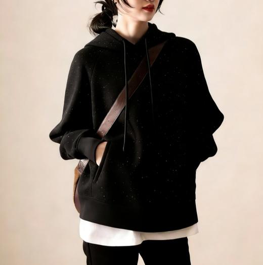LONGNFAIR·银河细闪连帽卫衣裤系列，细闪光毛呢面料，自带闪耀星河的运动风单品【3-7天发货，周末顺延】 商品图0