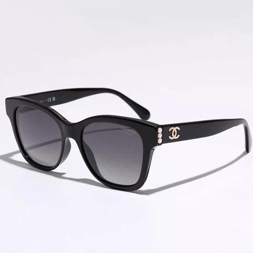 【礼盒款】Chanel 香奈儿墨镜 珍珠双C太阳镜 黑框  CH5482   香港直邮 商品图7