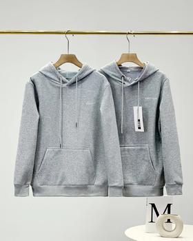 F022719高克重银狐绒连帽卫衣上衣男女同款