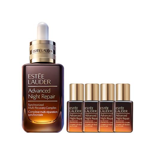 【送礼盒礼袋】雅诗兰黛小棕瓶精华礼盒套装 (50ml+15ml*4)  香港直邮C 商品图1