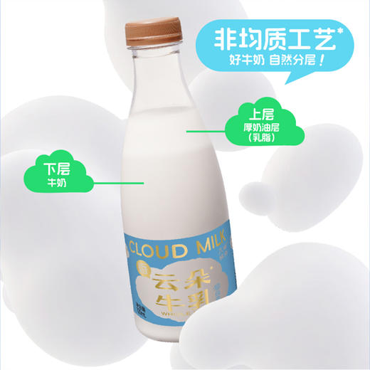 7天内发 企鹅市集|九峰牧场 云朵牛乳720ml 非均质奶 静置天然分层 奶香醇厚浓郁 商品图1