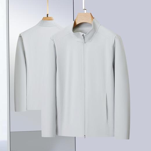【DZP】大依优型大码男装软壳立领夹克外套时尚休闲纯色百搭胖子加肥加大 商品图2