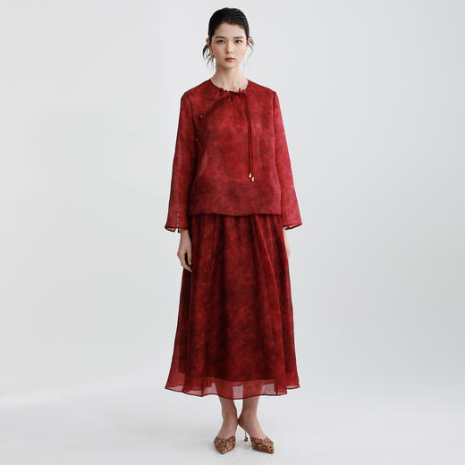 戴布拉芬丝绸上衣L29B113 商品图0