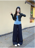 【YW】无忧购春季新款时尚百搭显瘦复古弯刀阔腿裤女Q-A9077（截单后3-5天发货） 商品缩略图7