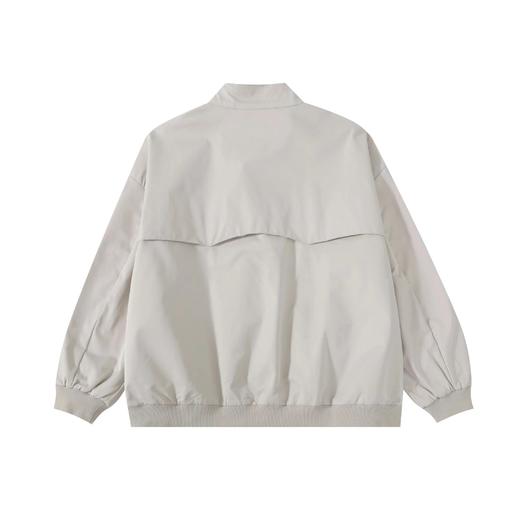 F022767老干部风字母激光刺绣立领长袖夹克外套 商品图3