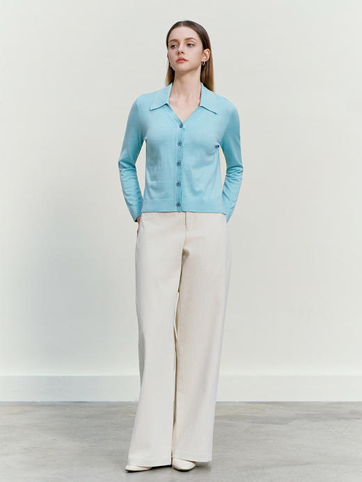 【V领针织开衫】26年春夏新品女士棉质针织开衫外套 商品图2