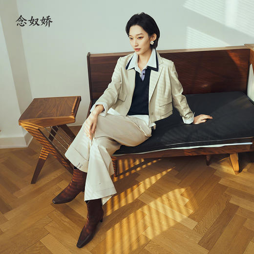 【商场同款】CNT6342  “ 2色休闲裤 ” 简约好穿 好搭不挑人 米色/藏蓝色 商品图9