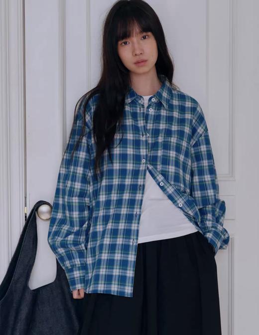 步履不停/6A11300C/色织复古格纹衬衫 商品图0