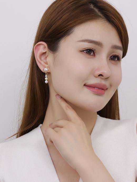 【挚友限定】太阳花-18K金Akoya珍珠耳夹 商品图1