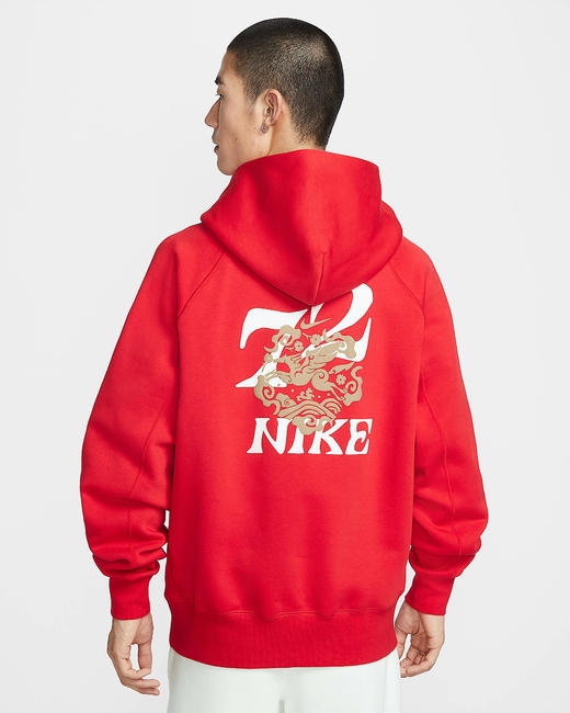 Nike 耐克Sportswear 马年限定脱缰系列 新年款男子加绒连帽衫IQ3707-657 商品图1