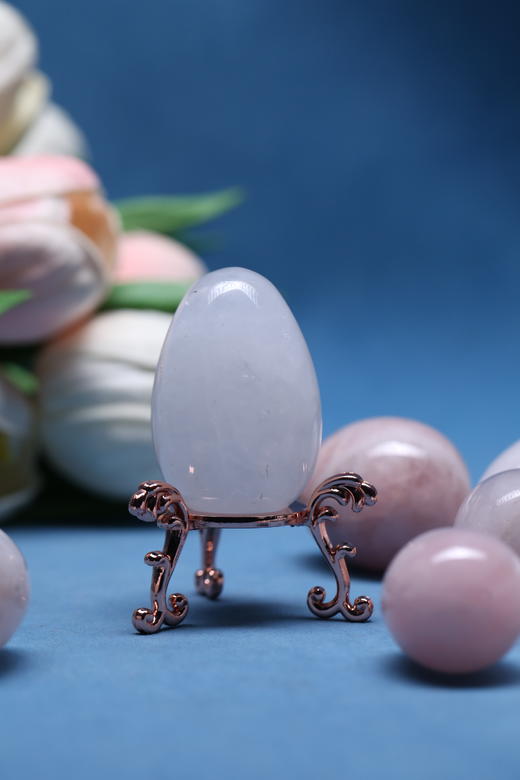 迷罗元和堂 | 粉水晶蛋面摆件 | 天然水晶有矿坑 冰裂 棉絮介意勿拍 | 随机发【器悟雅玩】 商品图2